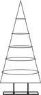 vidaXL - Kerstdecoratie - kerstboom - 125 - cm - metaal - zwart