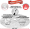 THE TWIDDLERS - Ronde witte pluche kerstboomrok - Kerstaccessoire sneeuweffect 90 cm diameter (1 stuk)