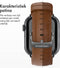 imoshion Classic lederen bandje - Geschikt voor Apple Watch 1, 2, 3, 4, 5, 6, 7, 8, 9, 10, SE, Ultra (2) - 44/45/46/49 mm - Bruin - One Size