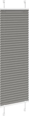 vidaXL - Plissé - rolgordijn - 50x150 - cm - stofbreedte - 49,4 - cm - antraciet
