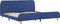 vidaXL - Bedframe - stof - blauw - 180x200 - cm