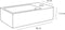 Differnz Force - Fontein - Keramiek met kraangat rechts - Glans wit - 40 x 22 x 11.5 cm