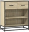 vidaXL - Dressoir - 68x35x76 - cm - bewerkt - hout - sonoma - eikenkleurig