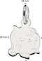 Glow hanger - kinderkopje meisje - zilver 925 - 14 x 10 mm