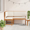 vidaXL - Tuinhoekbank - met - kussens - 140x100x91 - cm - in - massief - acaciahout