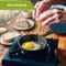 HI NATURE™ Koekenpannen - Gietijzeren Pannenset 3 - Skillet Cast Iron - Pannen Incl Siliconen Handvaten - Hapjespan - Bakpannensets - BBQ & Induct