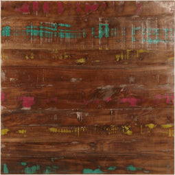 vidaXL - Tafelblad - vierkant - 70x70x3,8 - cm - massief - gerecycled - hout