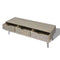 vidaXL - Tv-meubel - met - 3 - lades - 120x40x36 - cm - grijs