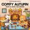 Comfy Autumn - Kleurboek voor Volwassenen - Schattige Dieren en Knusse Scènes