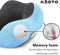 Kioto Reiskussen - Nekkussen set - Memory Foam - Inclusief slaapmasker en oordoppen - Blauw
