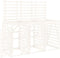 vidaXL - Containerberging - drievoudig - massief - grenenhout - wit