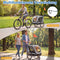 Coast PW10167WH - Fietskar honden - 2-in-1 hondenbuggy tot 80 kg - Wit