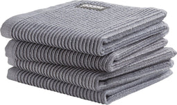 DDDDD - Basic - Vaatdoek - 30x30cm - Katoen - Grijs (set van 4)