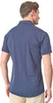 Mario Russo Korte Mouwen Overhemd - Polo Shirt Heren - Lucht doorlatend - M - Navy