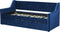 Beliani MONTARGIS - Onderschuifbed - Blauw - Fluweel