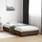 vidaXL - Bedframe - met - LED-verlichting - bruin - eikenkleurig - 90x200 - cm