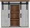vidaXL - Hangkast - HALDEN - 2 - schuifdeuren - 75x22,5x70 - cm - grenenhout - wit