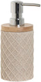 Zeepdispenser Home ESPRIT Beige Hars Bamboe 7 x 9 x 18 cm