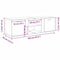 vidaXL - Tv-meubel - 120x34x37 - cm - bewerkt - hout - oud - houtkleurig