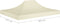 vidaXL - Partytentdak - 270 - g/m² - 4x3 - m - crème