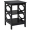 Coast 3-niveau nachtkastje - multifunctionele bijzettafel - stabiele structuur 40 x 40 x 61 cm zwart