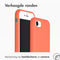 Accezz Liquid Silicone Backcover - iPhone SE (2022 / 2020) / 8 / 7 - Schokabsorberend - Oranje