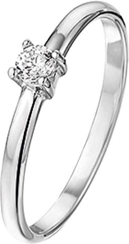 Zilveren Ring Zirkonia - 3mm Breed - Maat 16.50