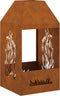 vidaXL - Vuurkorf - 50x50x100 - cm - Verweerd - Staal
