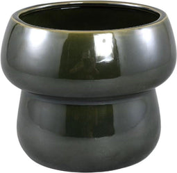 PTMD Bloempot Kaylene - 19x19x16 cm - Keramiek - Groen