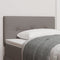 vidaXL - Hoofdbord - Met - Knopen - Taupe - 80 - cm - Stof
