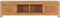 vidaXL - Tv-meubel - 135x30x35 - cm - massief - teakhout