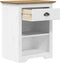 vidaXL - Nachtkastje - BODO - 53x38,5x67 - cm - massief - grenenhout - bruin