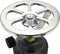 Camping kookstel - kunststof - donkergrijs - incl. 2x gas navulling priktank - 190 gram