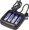 4x AAA 1.5V 1100mWh typisch 700mAh lithium-ion batterij alleen oplaadbaar met een speciale oplader