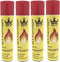 4x Aanstekergas / butaan gas 300 ml