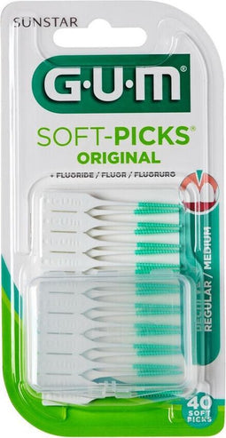 4x GUM Soft-Picks Original Regular 40 stuks