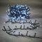 4x Luca Lighting kerstverlichting lichtsnoer ook voor buiten 700 lampjes wit timer met flashfunctie 1400 cm premium - WIT