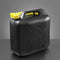 4x Zwarte brandstof jerrycan 20L
