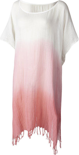 Barts Walu Kaftan - Kaftan 100% katoen - Knielang met taillekoord - Lipstick