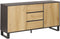 ELDA - Sideboard - Lichte houtkleur/Donkerbruin - MDF