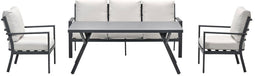 Garden impressions - Sergio Loungedining sofa set 4-delig carbon black/desert sand