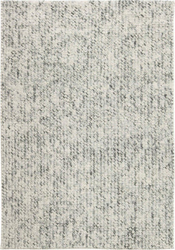 Rainbow Grey Vloerkleed - 140x200 - Rechthoek - Laagpolig,Structuur Tapijt - Industrieel - Grijs, Wit