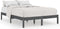 vidaXL - Bedframe - massief - hout - grijs - 135x190 - cm