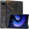 imoshion Tablet Hoes - Geschikt voor Xiaomi Pad 6 Pro, Xiaomi Pad 6 - Design Trifold Bookcase - Black Marble