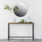 SoBuy FSB19-XL-N - Consoletafel - Smal Design Ruimtebesparend Hout/Metaal - Natuur/Zwart 120x20x80cm