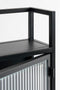 Mica Decorations Clifton Wandkast - L38 x B15 x H74 cm - Metaal - Zwart