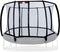 Avyna trampoline veiligheidsnet rond Ø365 cm (12) - Zwart - Gebogen palen - Royal Class