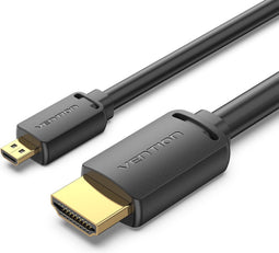 Vention AGIBG HDMI kabel 1,5 m HDMI Type D (Micro) HDMI Type A (Standaard) Zwart