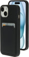 Apple iPhone 15 - Back Cover - Schokabsorberend TPU met Kaarthouder - Zwart