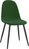 vidaXL - Eetkamerstoelen - 2 - st - fluweel - donkergroen